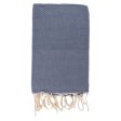 Telo Mare in Fouta di Puro Cotone Tinta Unita - Hammam For Discount