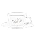 Set 2 Tazzine in Vetro Borosilicato Serigrafate - Pausa Caffè Online