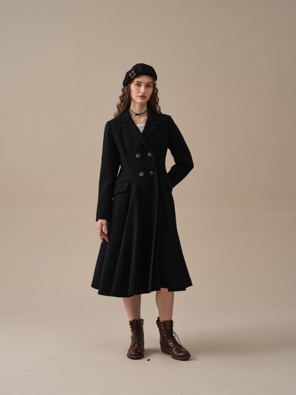 The Roman Holiday 17 | 100% wool classic coat Discount