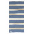 Telo Mare Fouta Rigato in Mussola di Cotone - Chelsea Online now