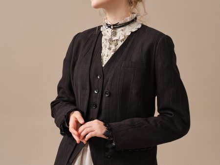 Mae 30 | 100% Linen Jacket with Vest Online Sale