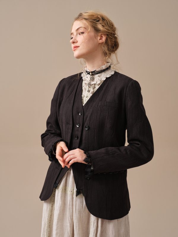 Mae 30 | 100% Linen Jacket with Vest Online Sale