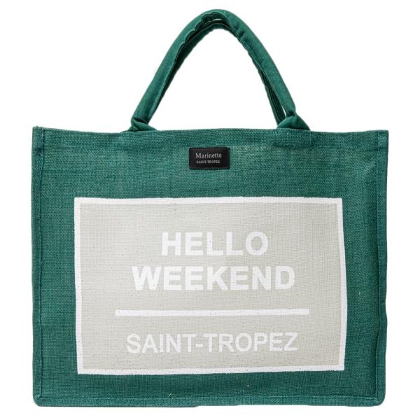 Borsa Mare o Trousse in Juta Tinta Unita - Hello For Sale